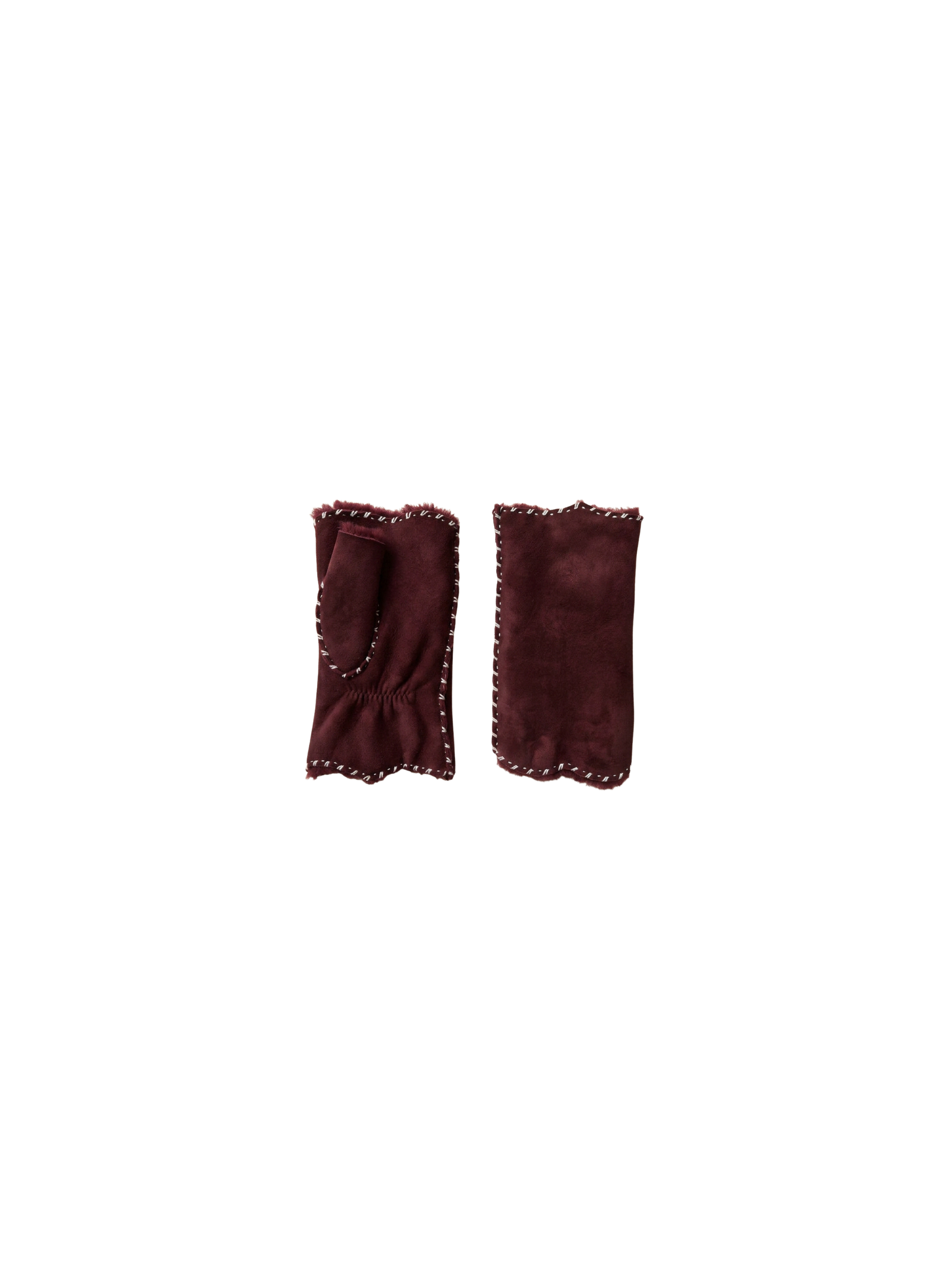 AlixMIT Women's Double Face Leather Mitt
