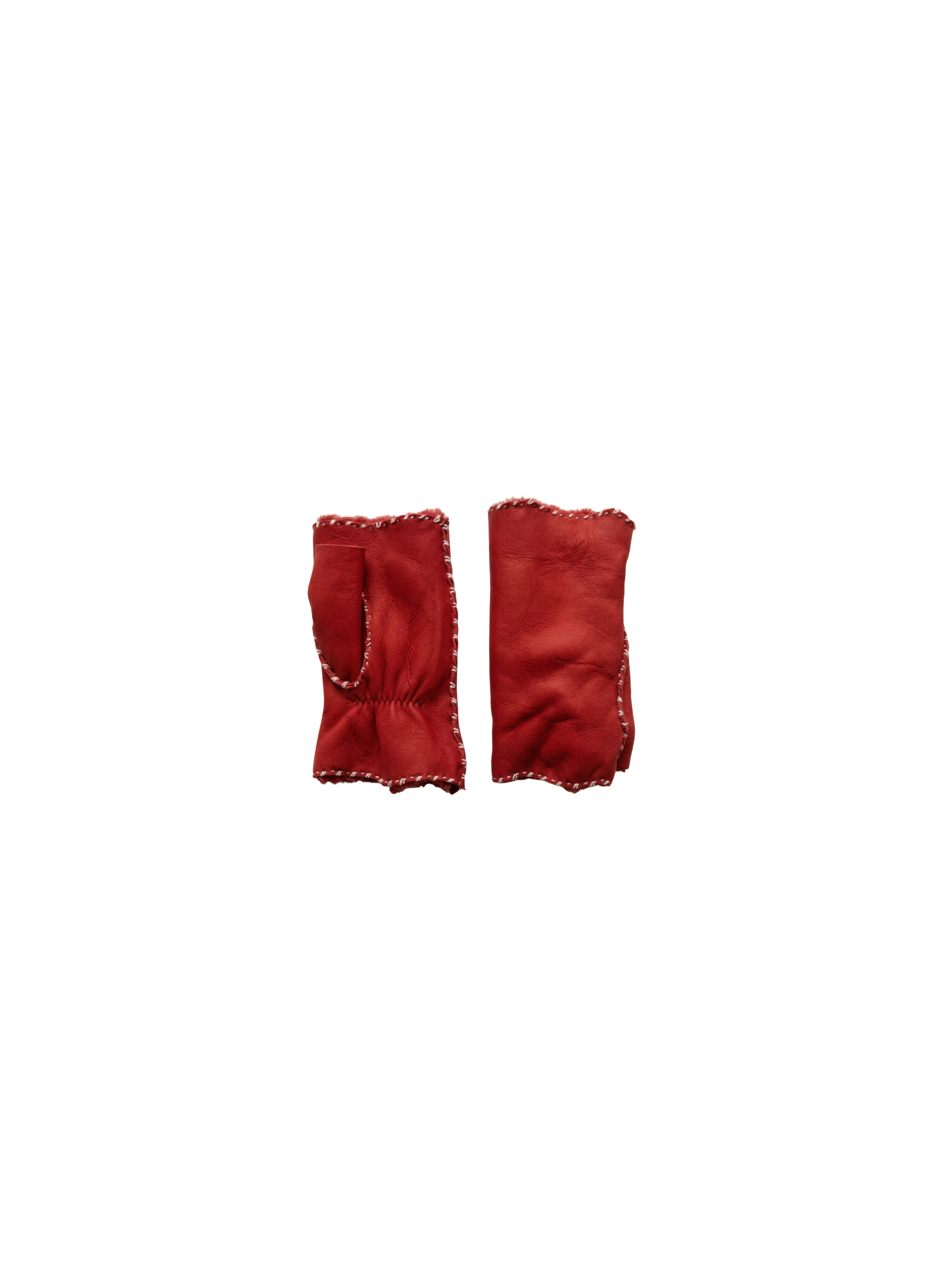AlixMIT Women's Double Face Leather Mitt