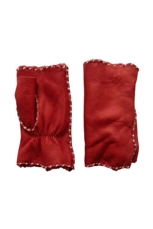 AlixMIT Women's Double Face Leather Mitt