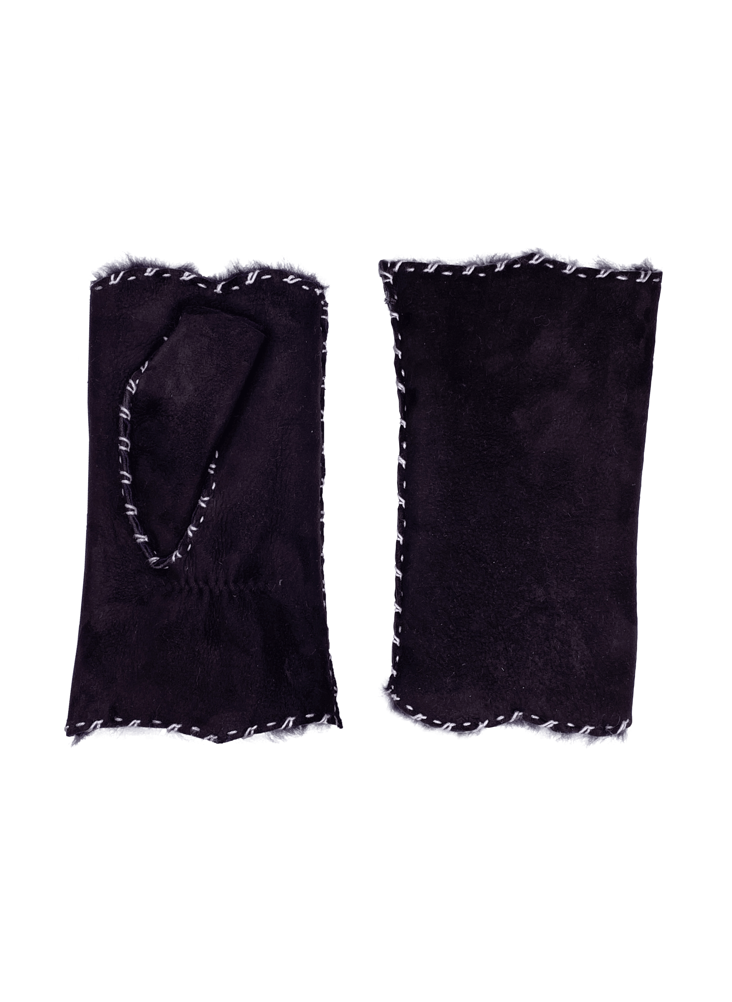 AlixMIT Women's Double Face Leather Mitt