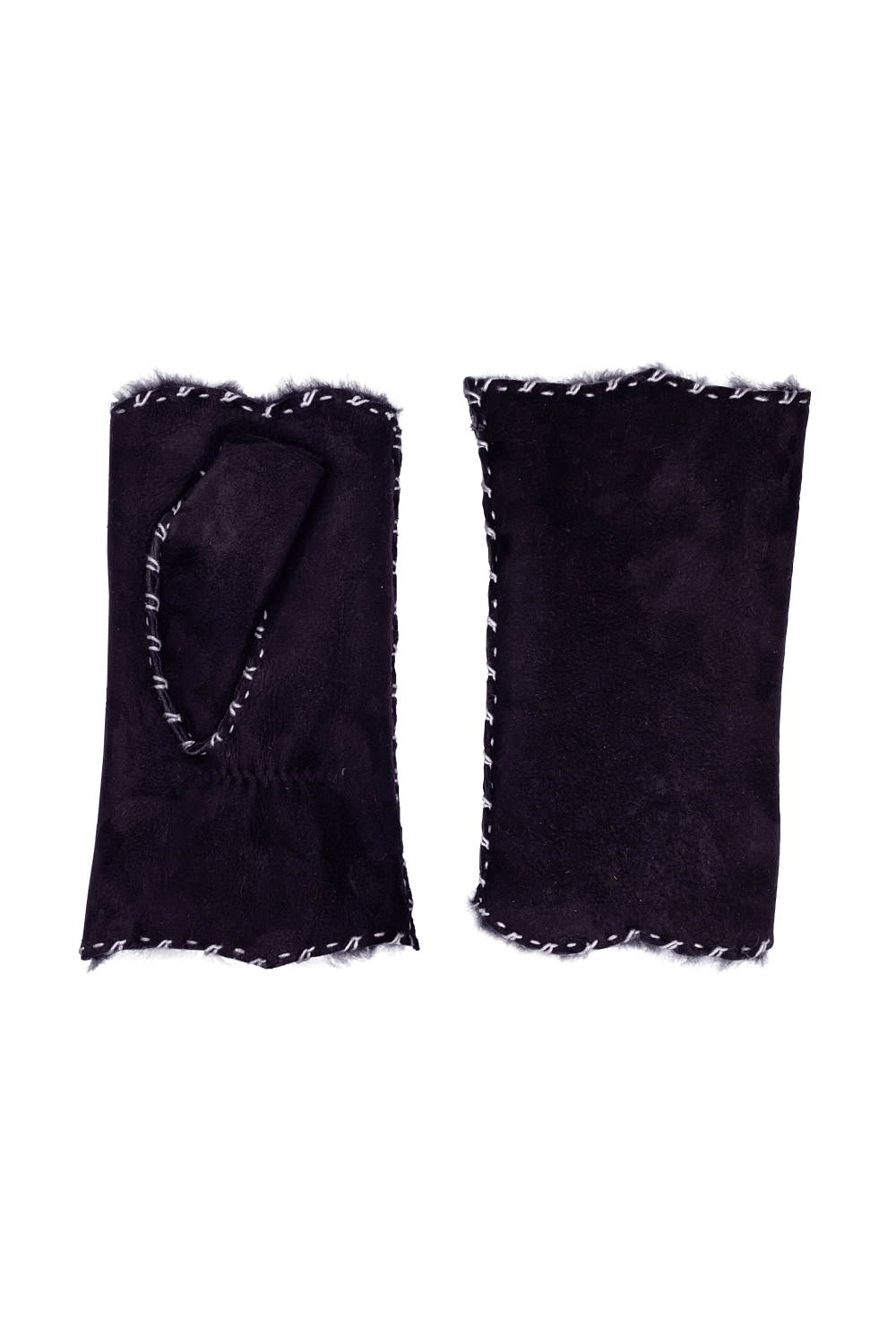 AlixMIT Women's Double Face Leather Mitt