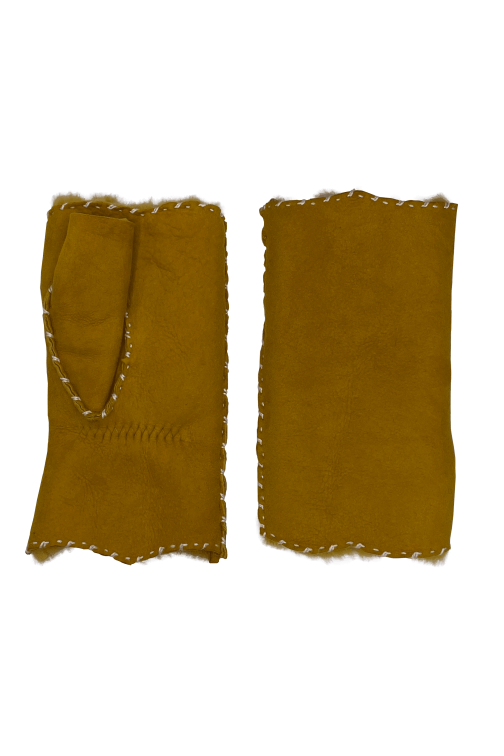 AlixMIT Women's Double Face Leather Mitt