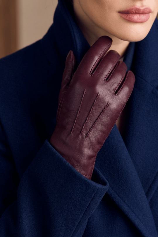 Gants Aude Femme Cuir Doublés Alpaga