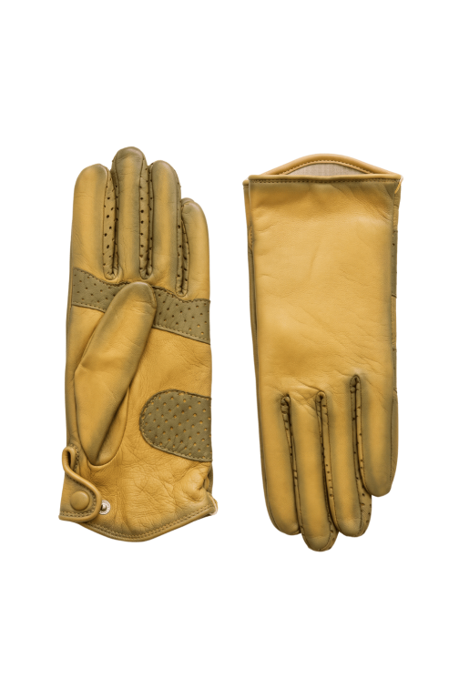 Amal Women's Leather Gloves Lined with Silk