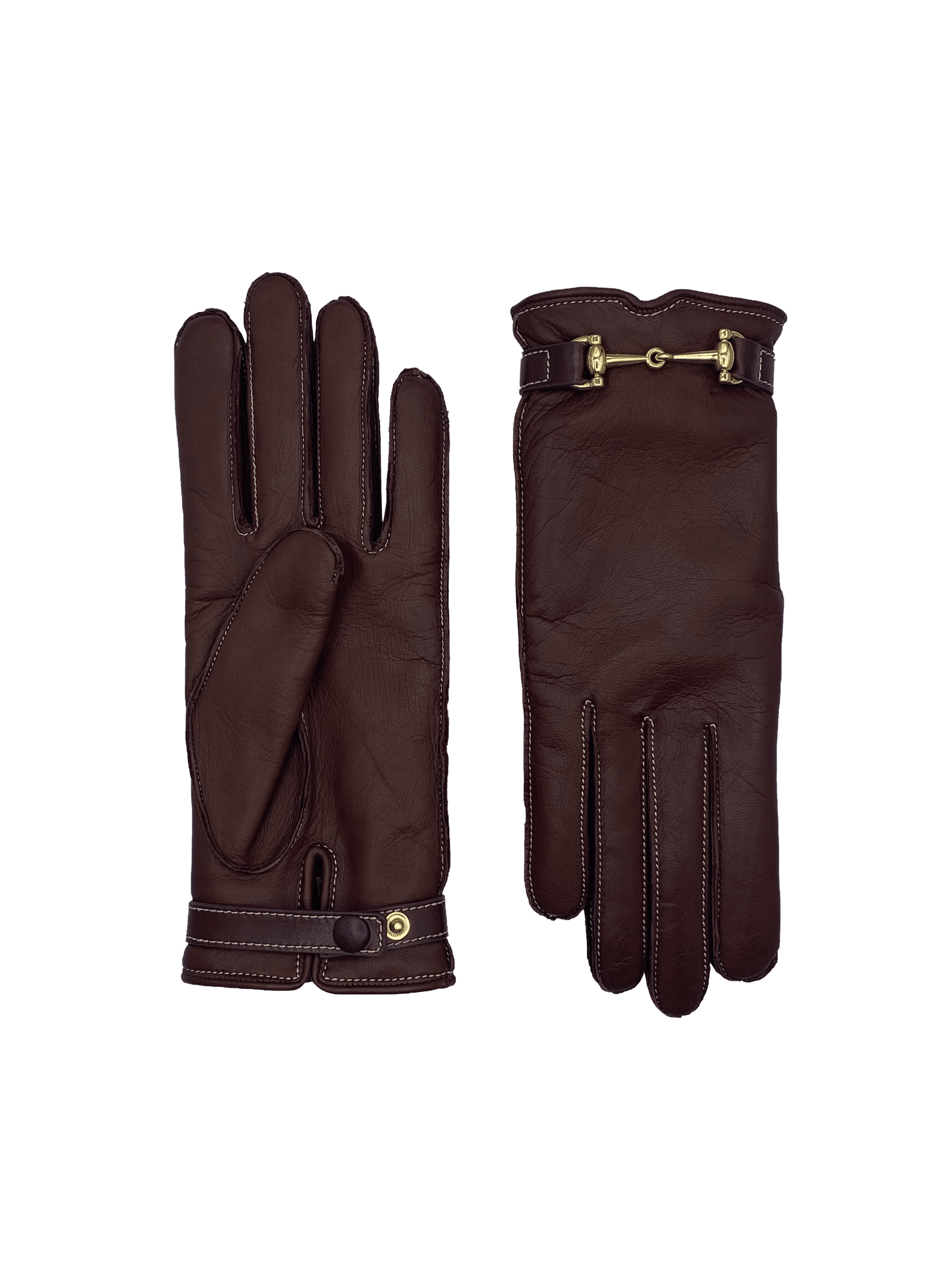 Gants Greco Femme Cuir Doublés Cachemire