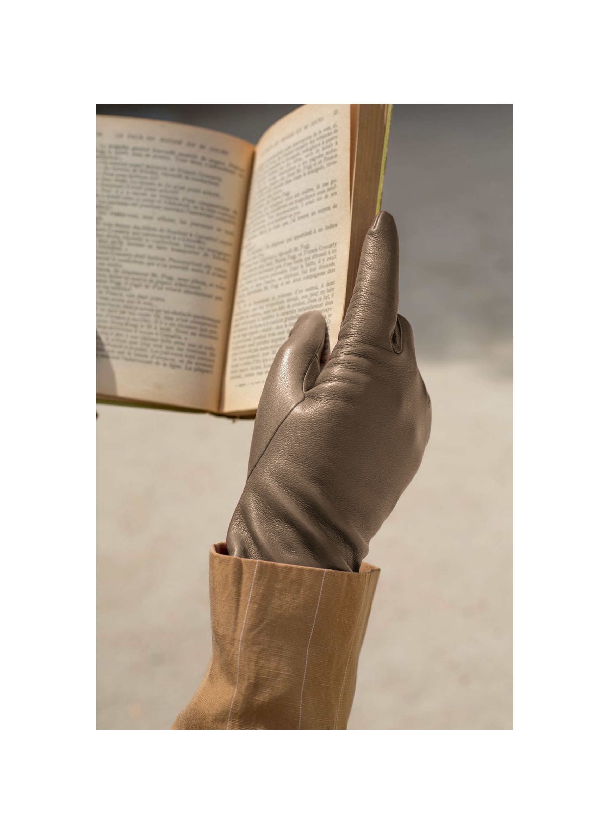 Gants Inès Femme Cuir Doublés Cachemire