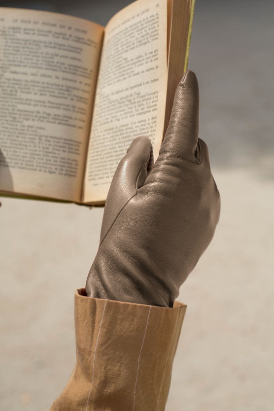 Gants Inès Femme Cuir Doublés Cachemire