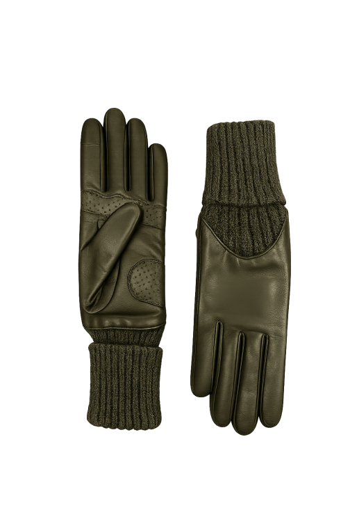 Gants Cécilia Mobilité Femme Cuir Doublés Cachemire