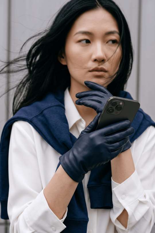 Gants Kate Femme Cuir Doublés Soie