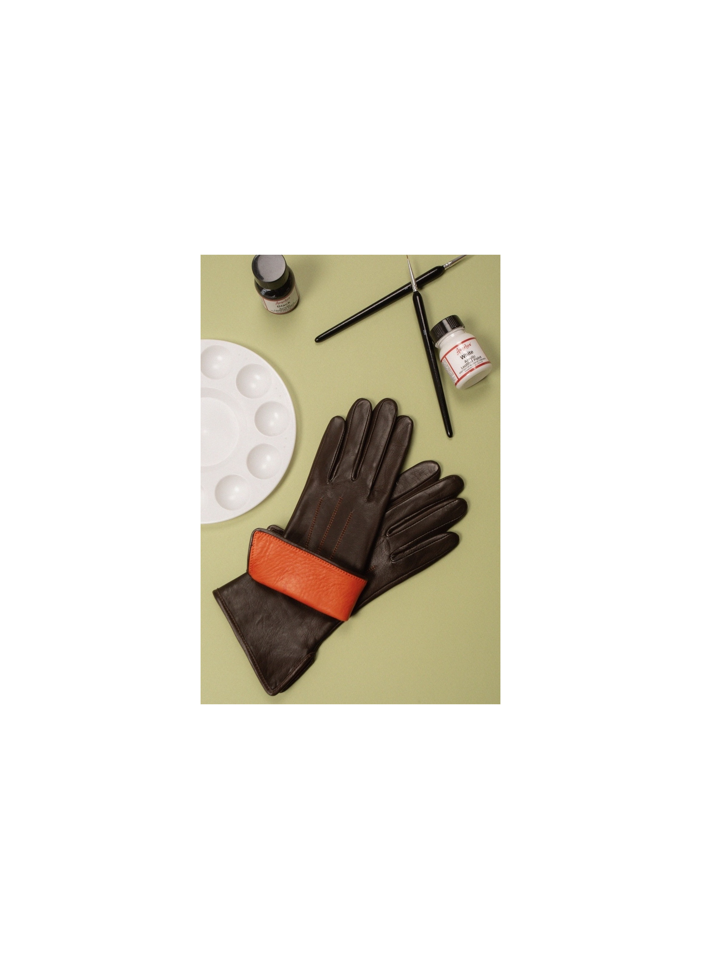 Gants Fanny Femme Cuir Doublés Soie