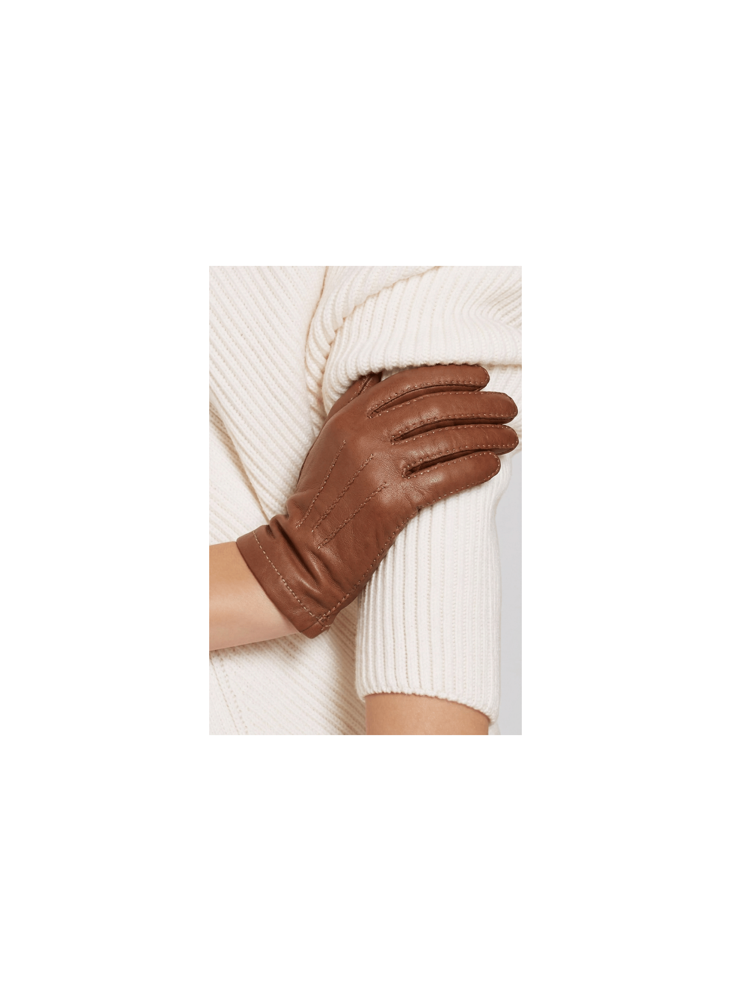 Aude Women's Leather Gloves Lined with Cashmere