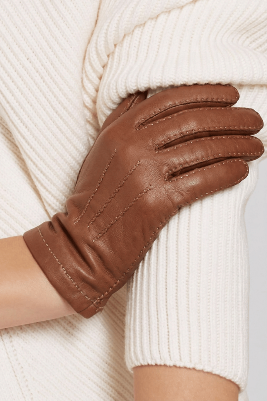 Gants Aude Femme Cuir Doublés Cachemire