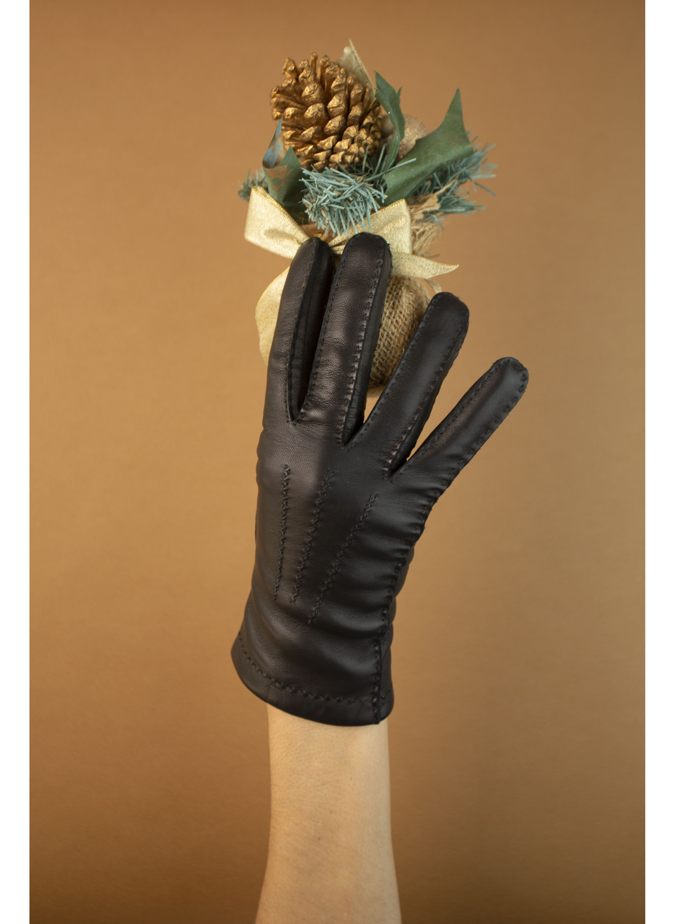Gants Aude Femme Cuir Doublés Cachemire