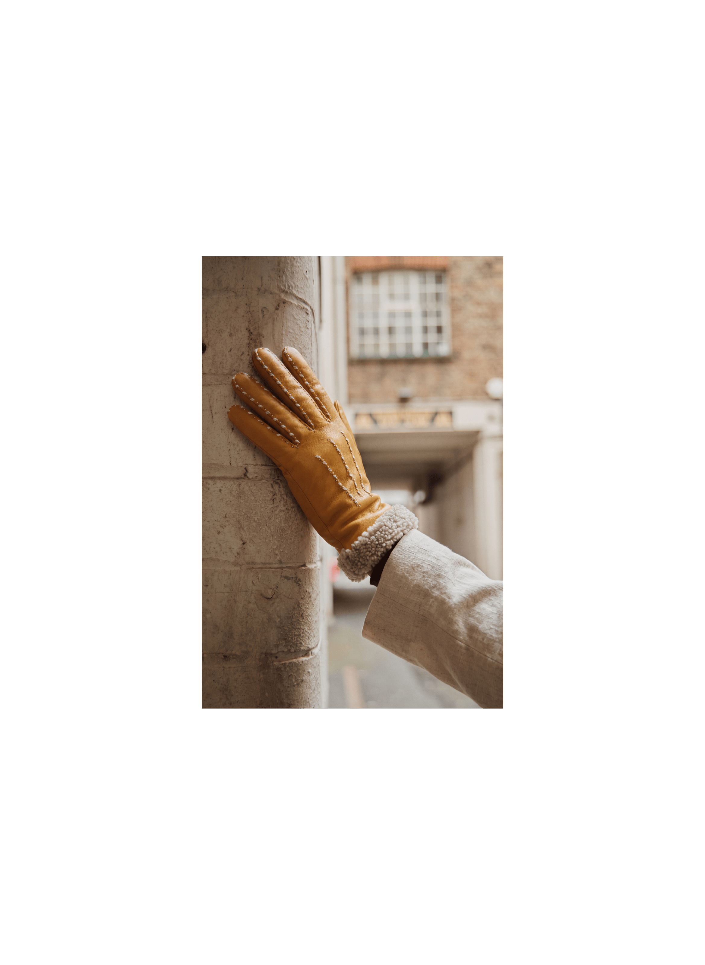 Gants Marie-Louise Femme Cuir Doublés Alpaga