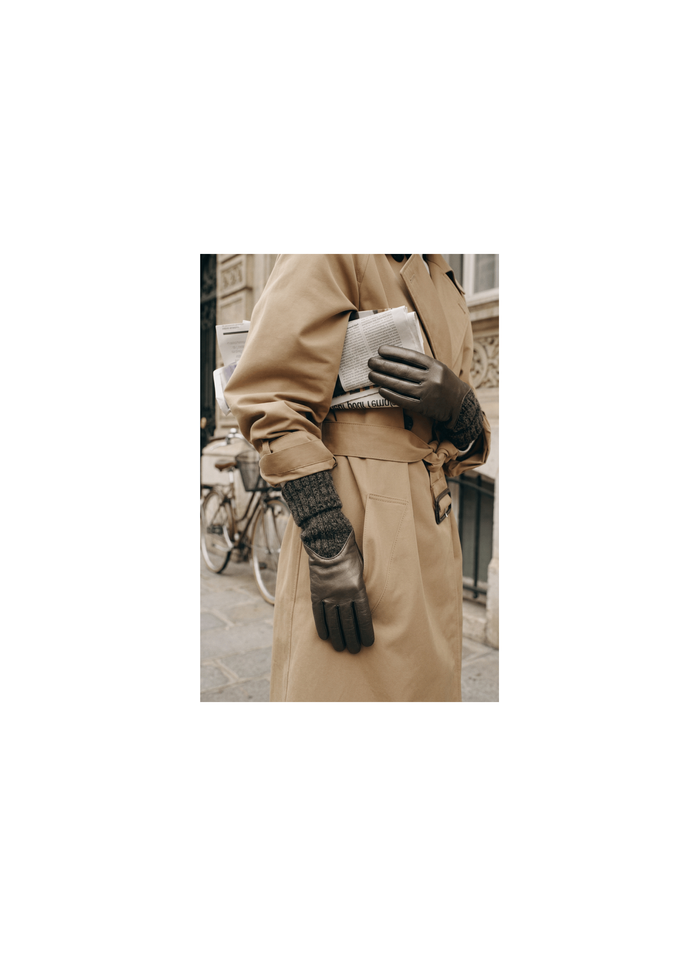 Cécilia Women's Leather Gloves Lined with Alpaca