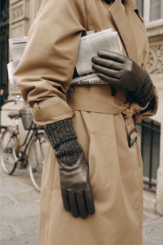 Gants Cécilia Femme Cuir Doublés Alpaga