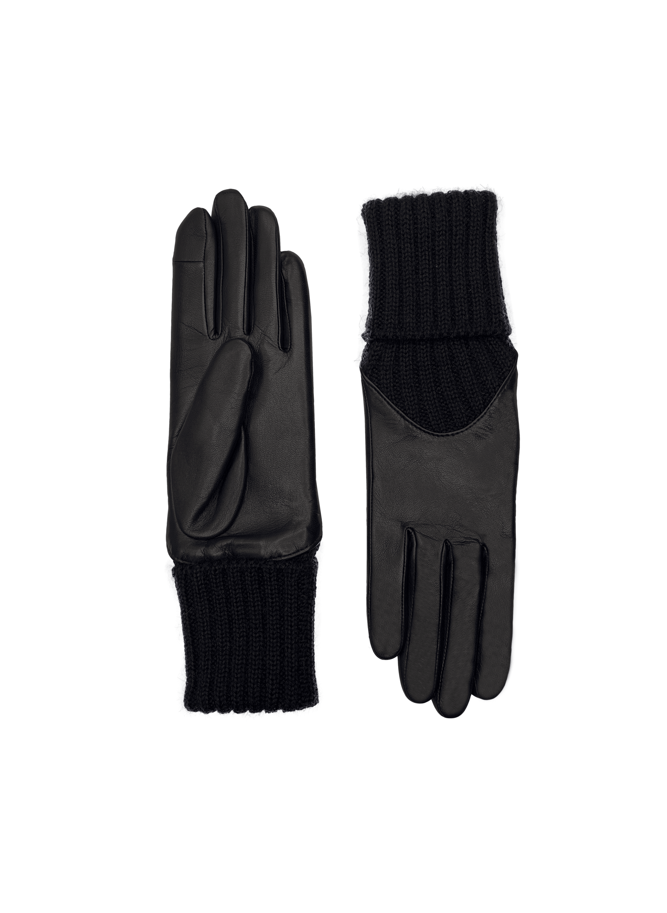 Gants Cécilia Femme Cuir Doublés Alpaga
