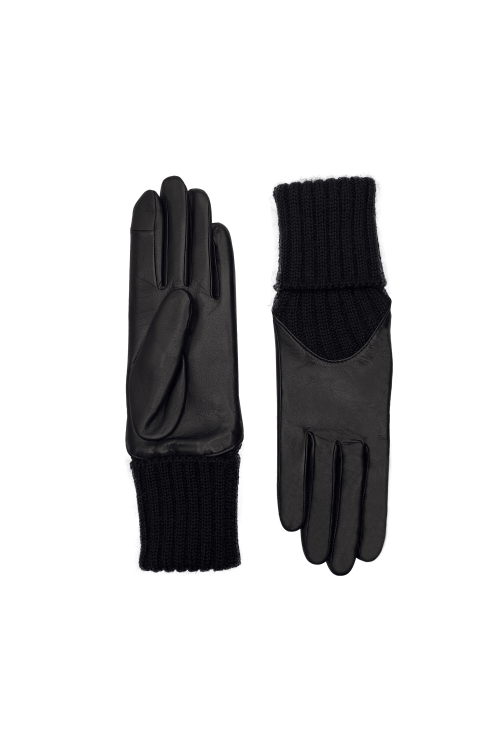 Gants Cécilia Femme Cuir Doublés Alpaga