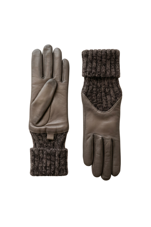 Gants Cécilia Femme Cuir Doublés Alpaga