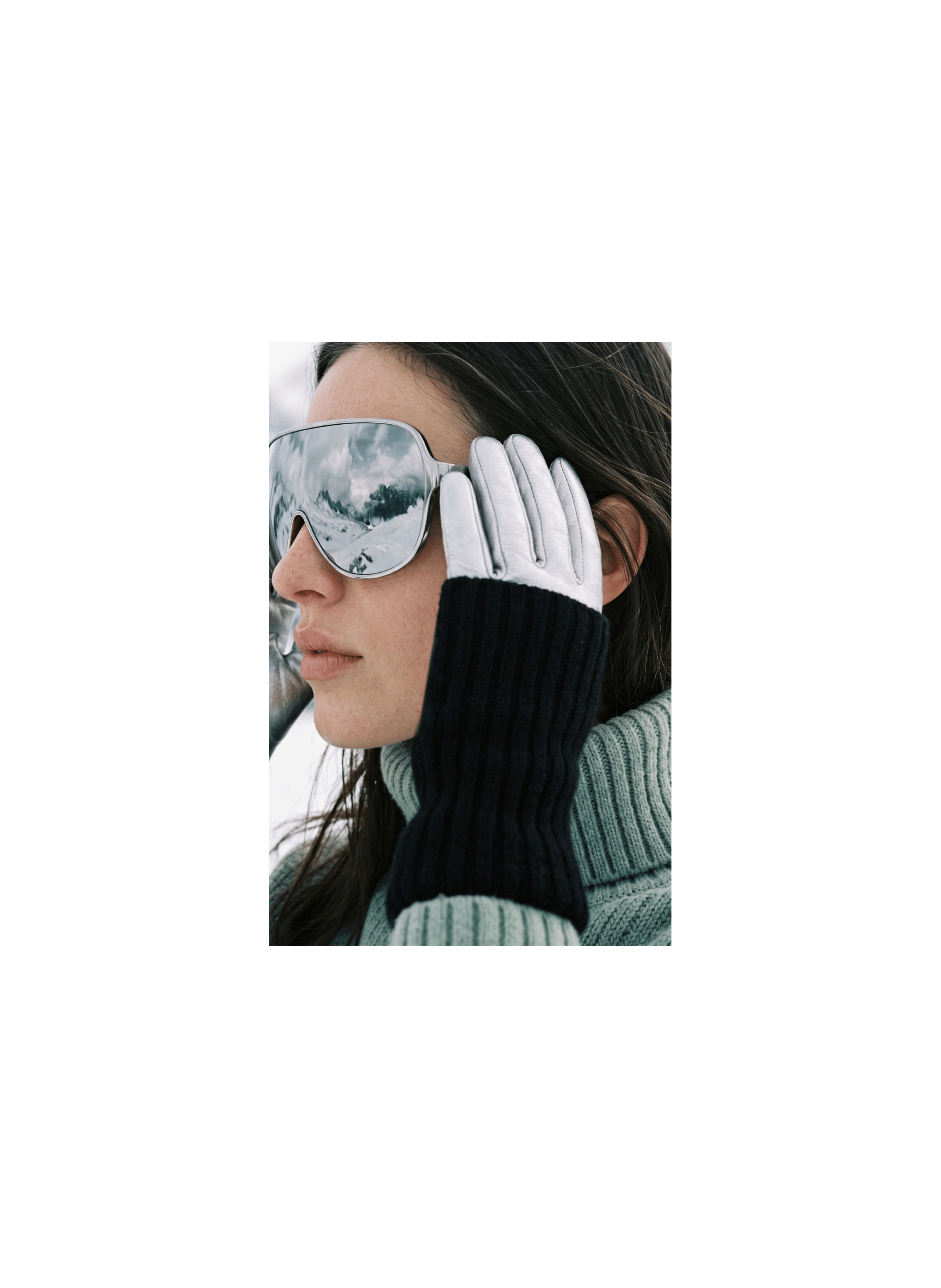 Gants Polka Femme Cuir Doublés Alpaga