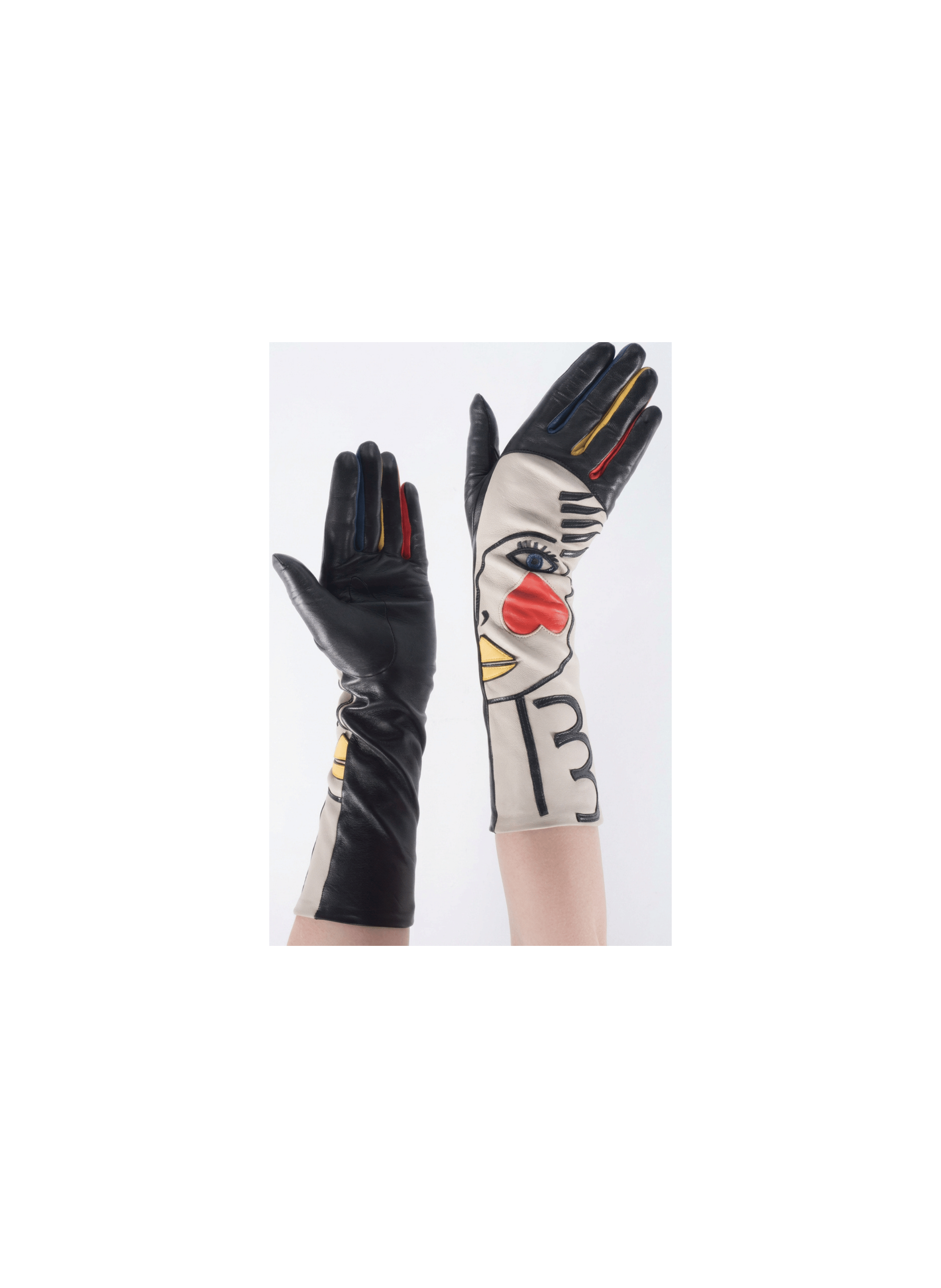 L'Autre Moi Women's Leather Gloves Lined with Silk