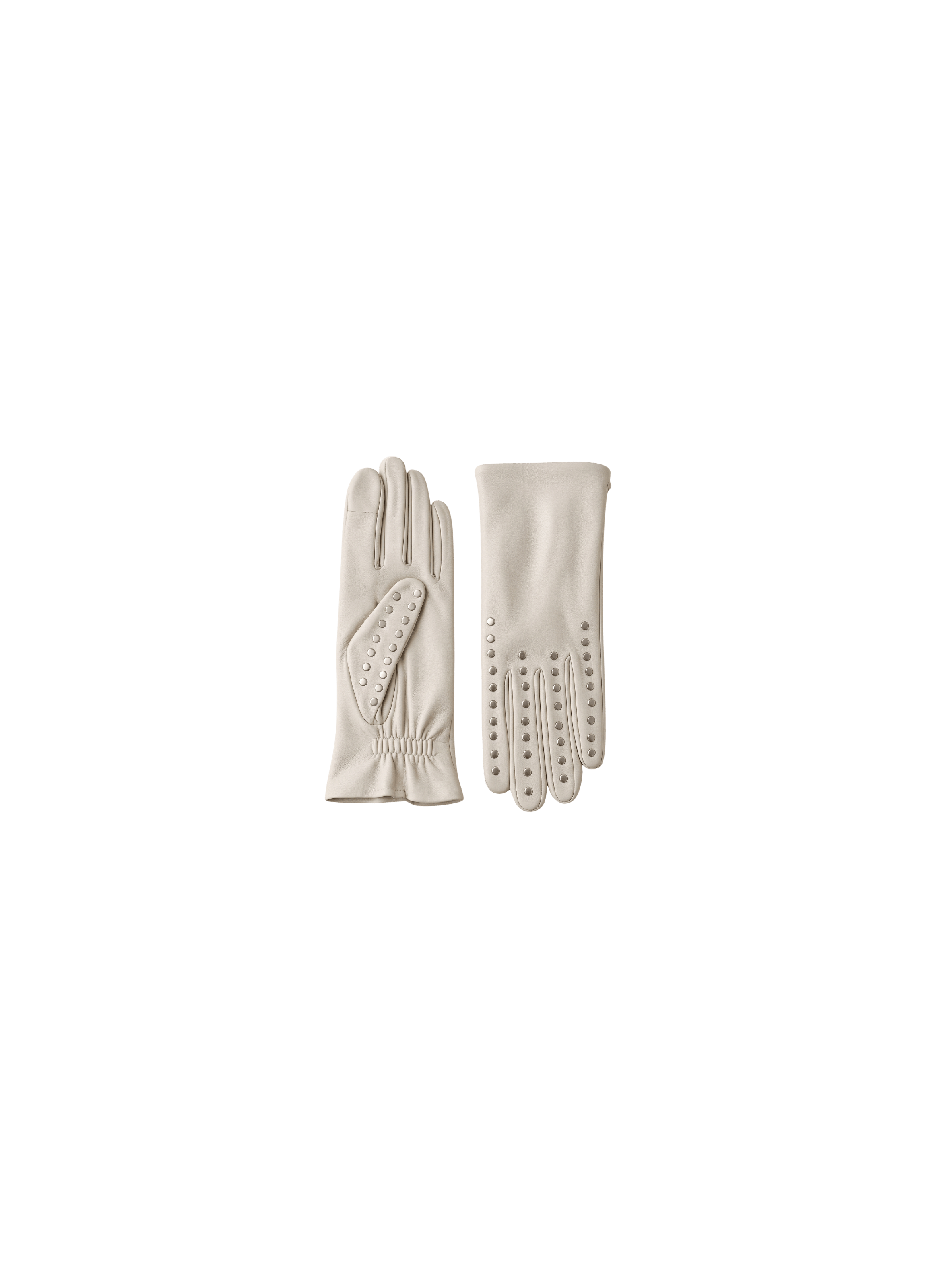 Gants Studs Femme Cuir Doublés Soie