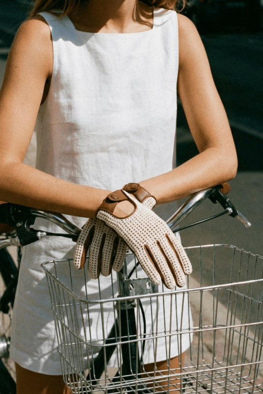 Gants Karine Crochet Femme Mobilités Cuir Non Doublés