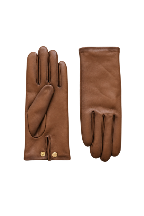 Gants Olga Femme Cuir Doublés Soie