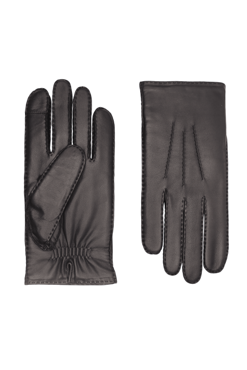 Arthur Men's Leather Gloves Lined with Cashmere