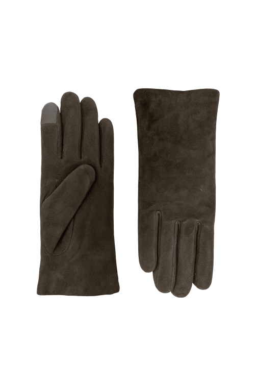 Inès Suede Women's Leather Gloves Lined with Cashmere