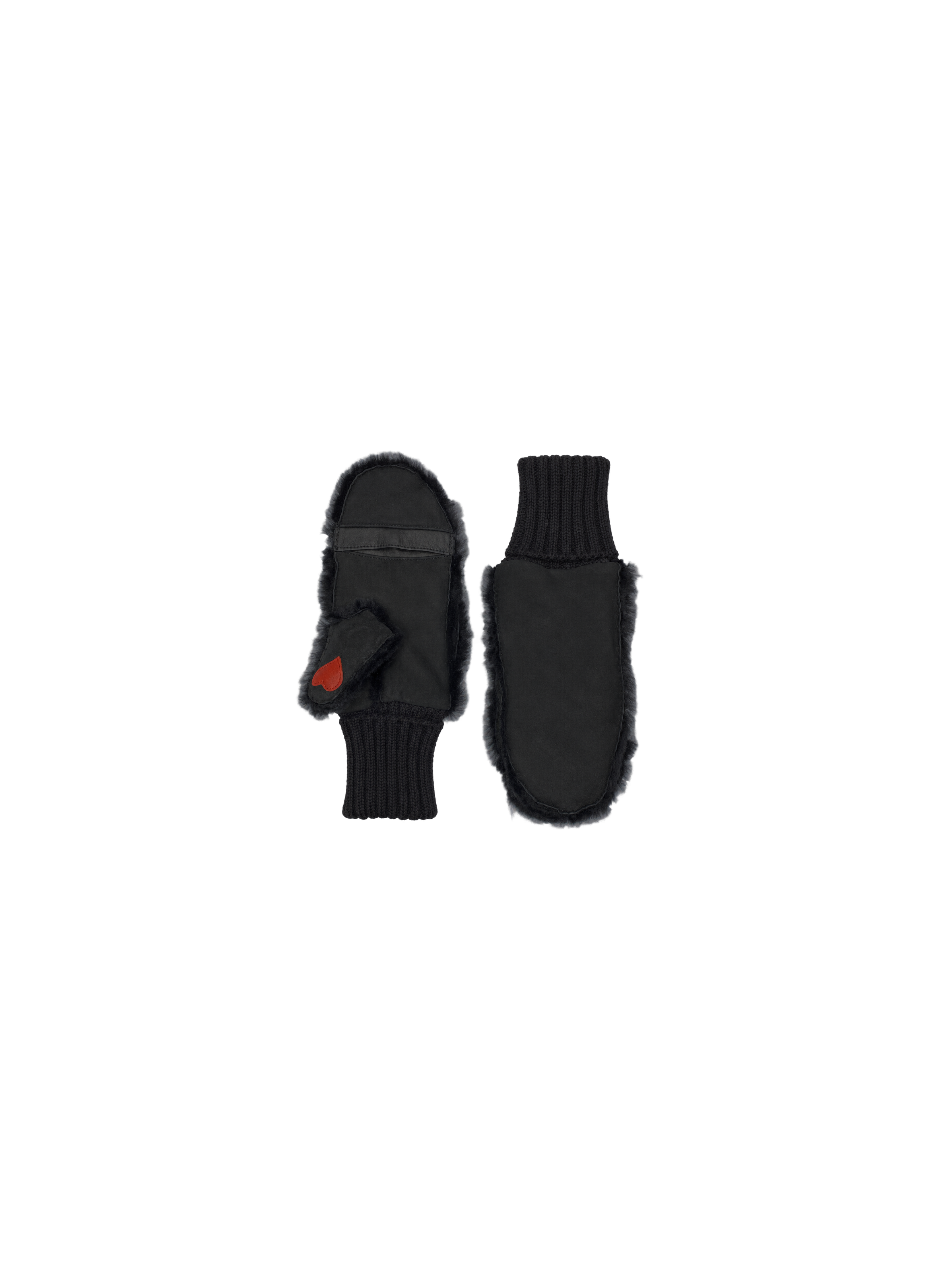 Erika Mittens Women's Leather Double-Faced