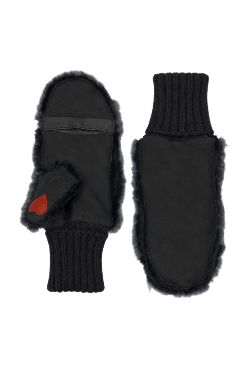 Erika Mittens Women's Leather Double-Faced