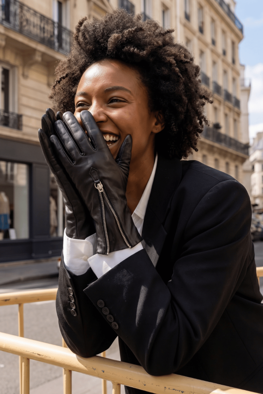 Gants Jane Femme Cuir Doublés Soie