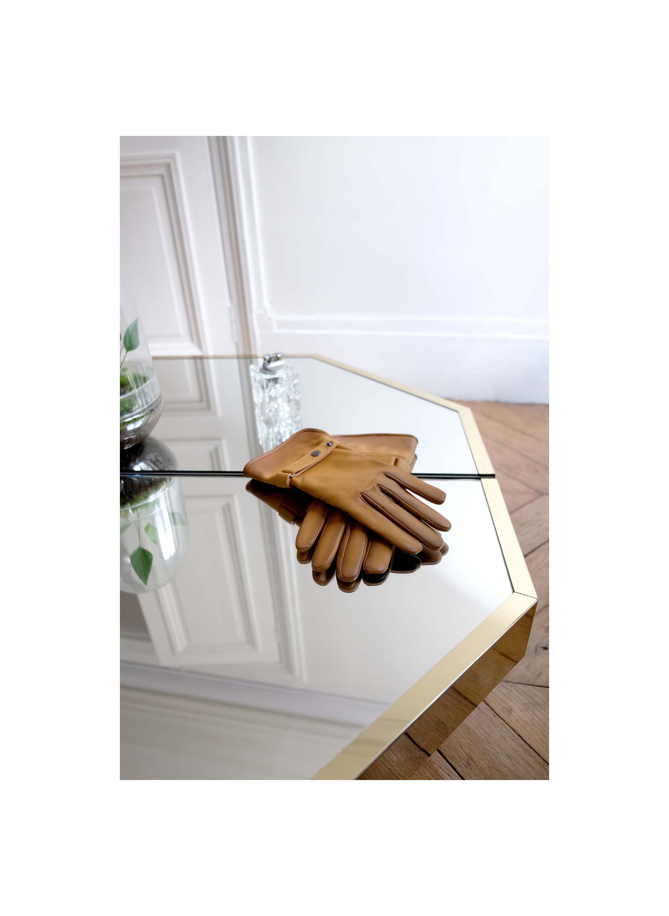 Hooper Mobility Men's Leather Gloves Lined with Alpaca