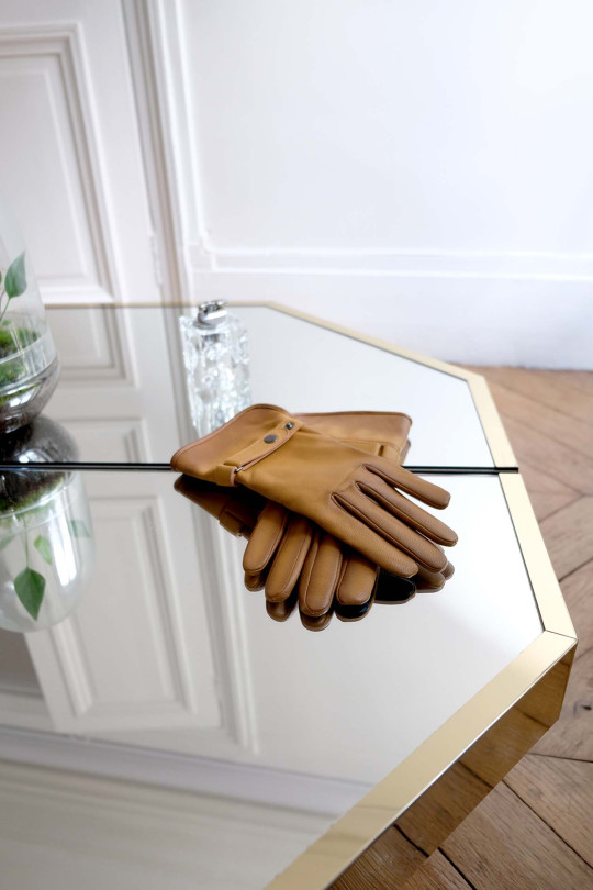 Hooper Mobility Men's Leather Gloves Lined with Alpaca