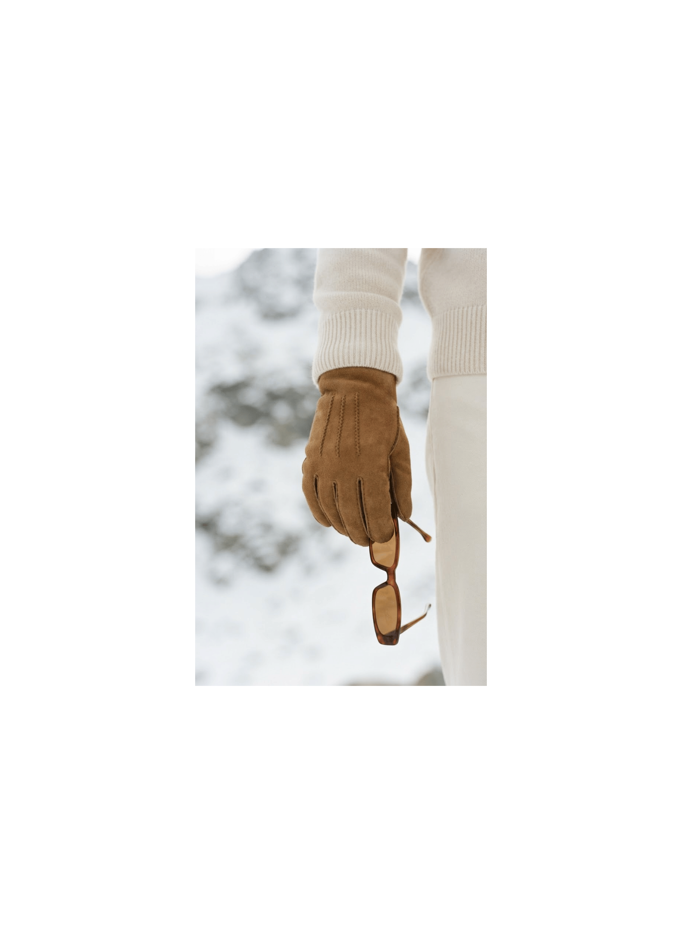 Arnaud Men's Shearling Leather Gloves | Agnelle Gloves