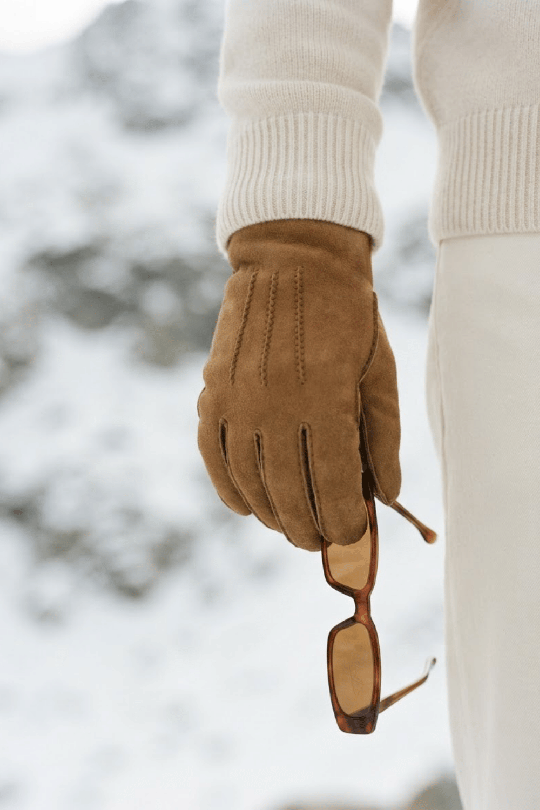 Arnaud Men's Shearling Leather Gloves | Agnelle Gloves
