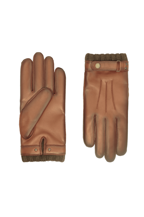 Men's Leather Gloves Lined with Cashmere | Agnelle Gloves