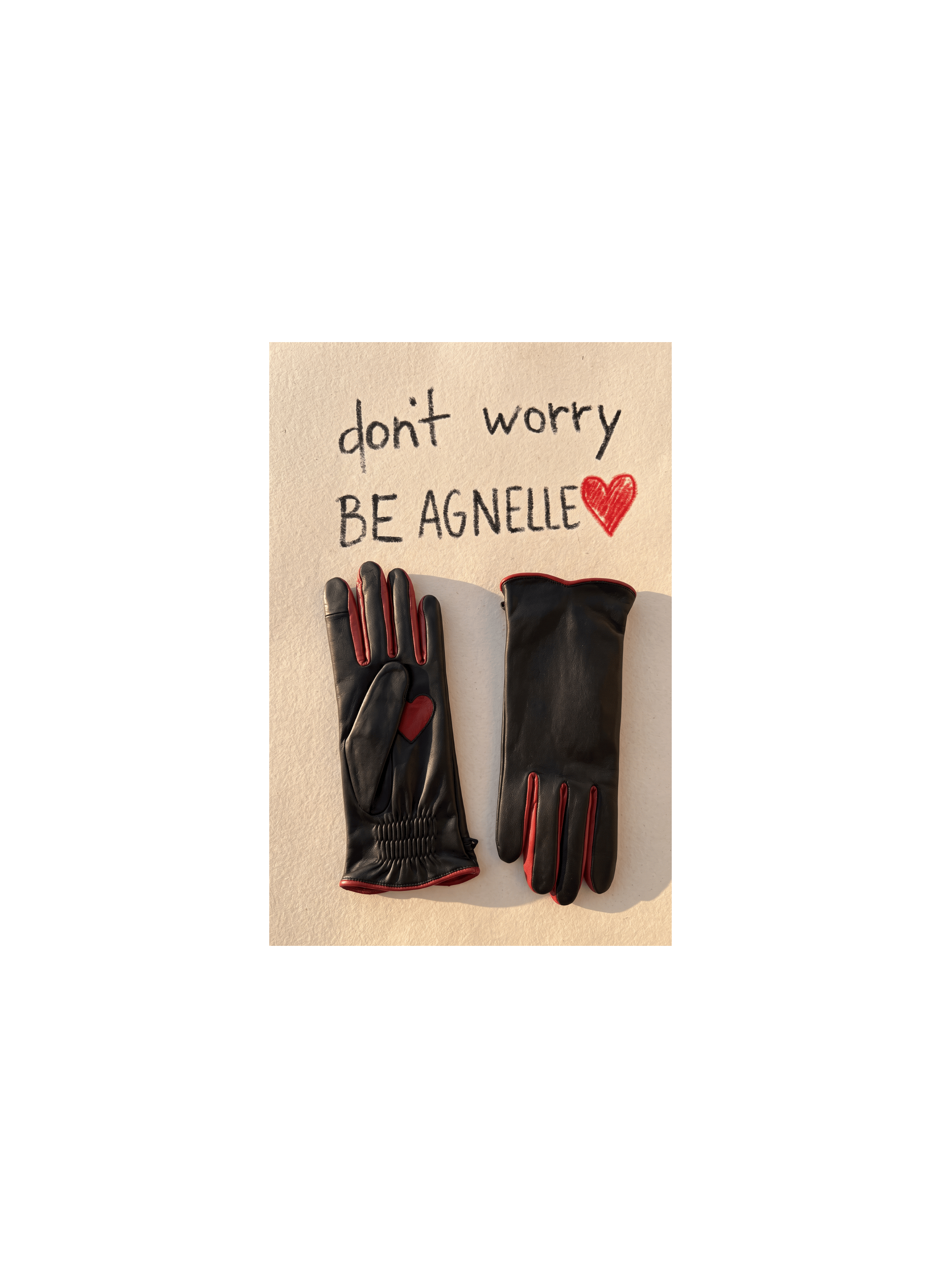 Gants Cœur Femme Cuir d’Agneau Doublés Soie | Agnelle