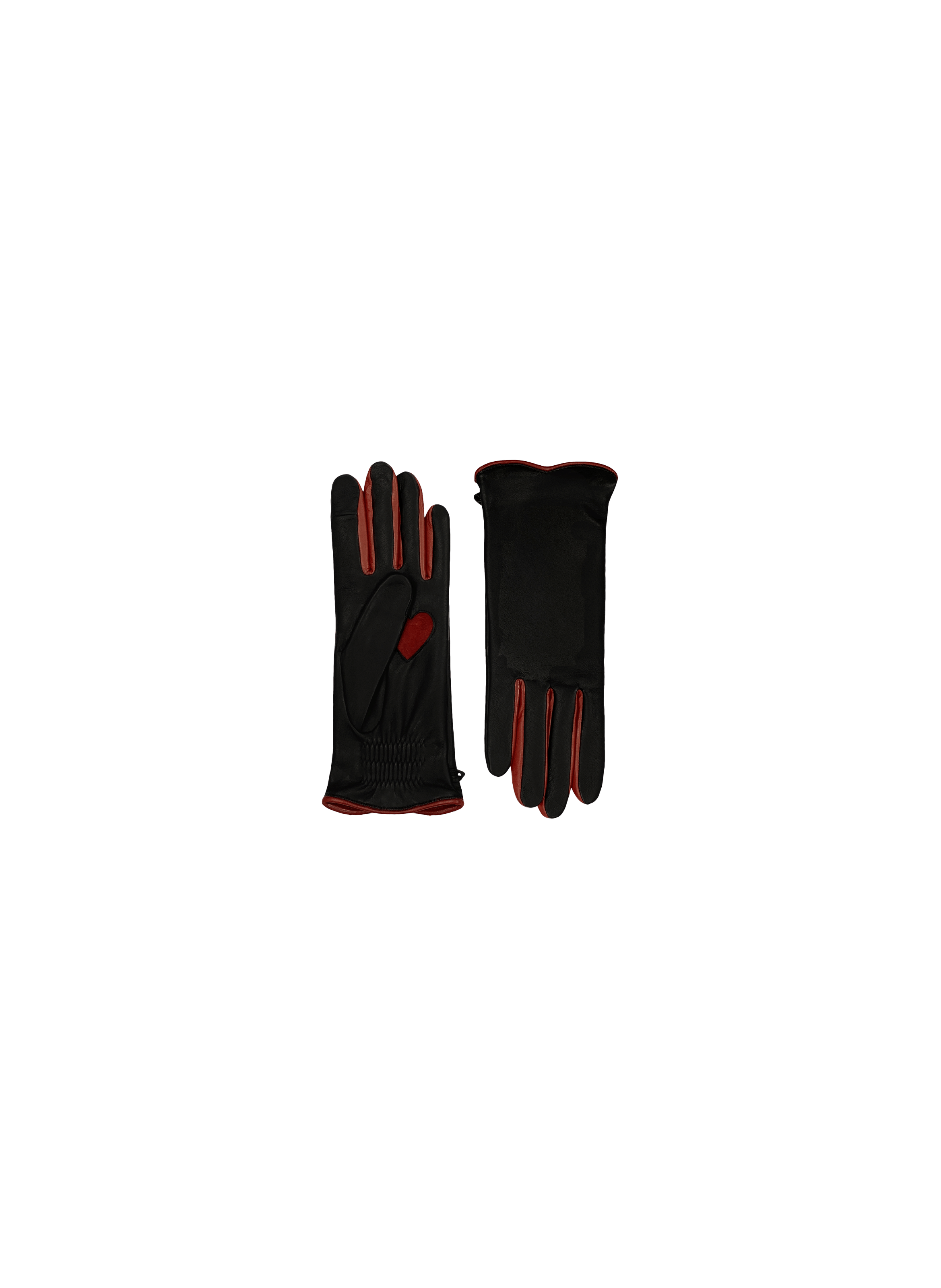 Gants Cœur Femme Cuir d’Agneau Doublés Soie | Agnelle