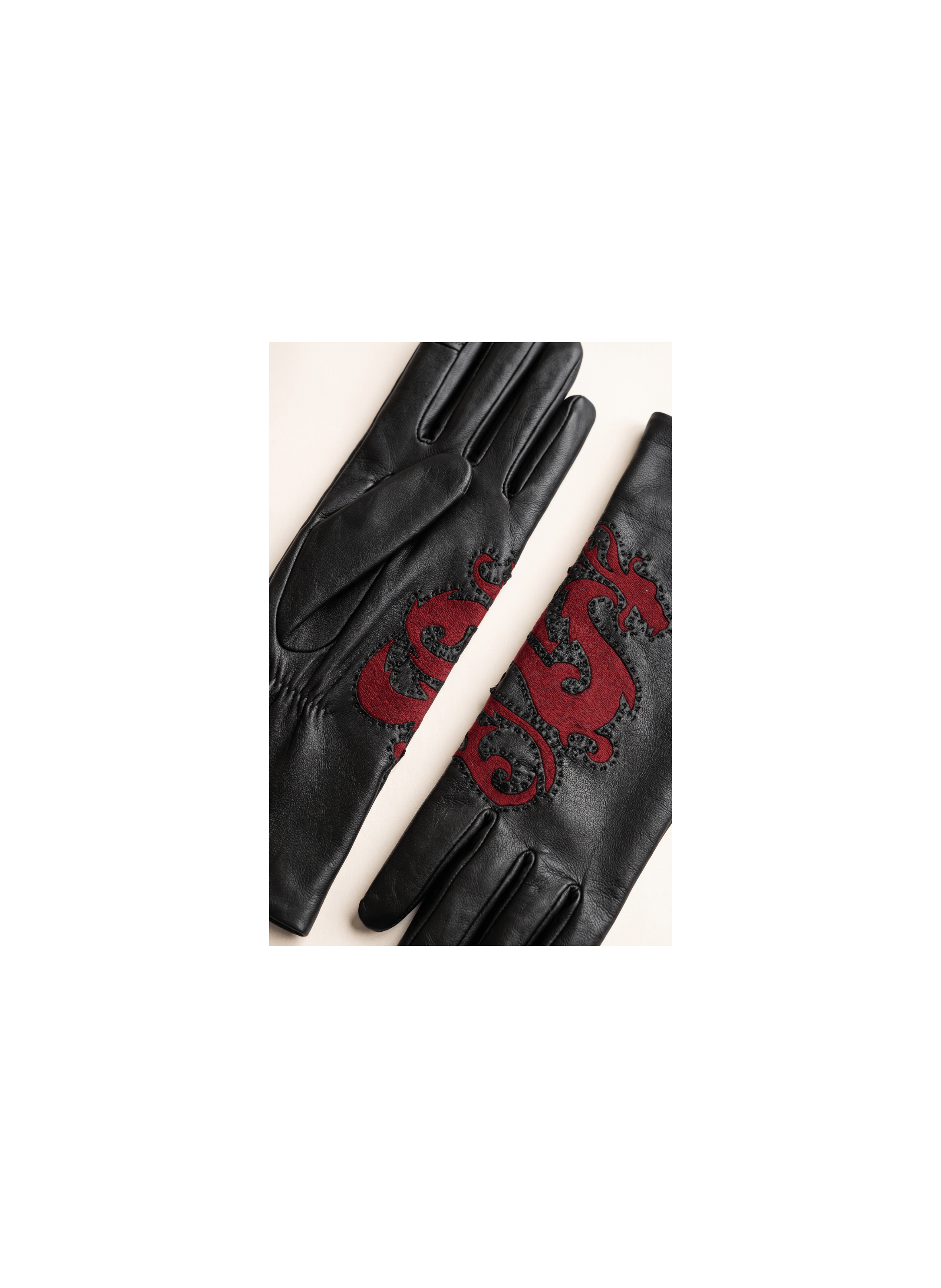 Gants Dragona Femme Cuir d’Agneau et Velours Doublés Alpaga | Agnelle