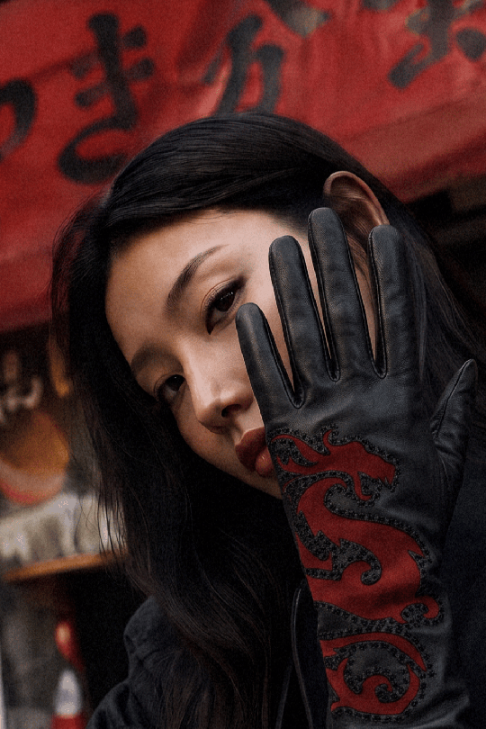 Gants Dragona Femme Cuir d’Agneau et Velours Doublés Alpaga | Agnelle