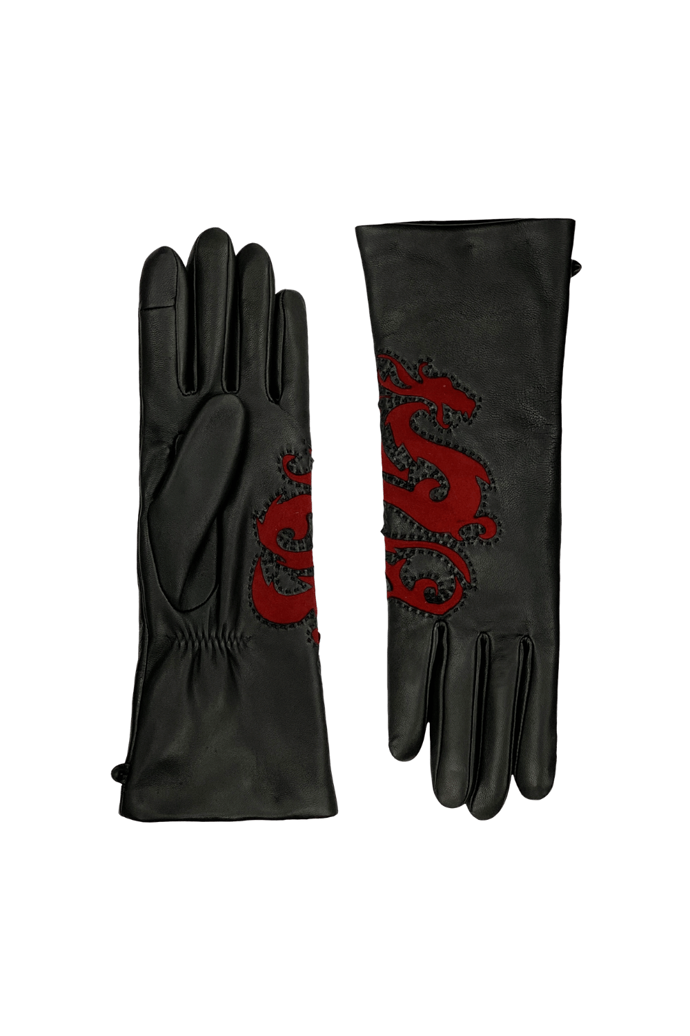 Gants Dragona Femme Cuir d’Agneau et Velours Doublés Alpaga | Agnelle