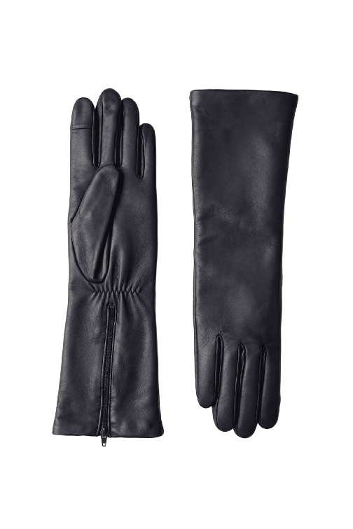 Gants Longs Edna Femme Cuir Doublés Cachemire | Agnelle