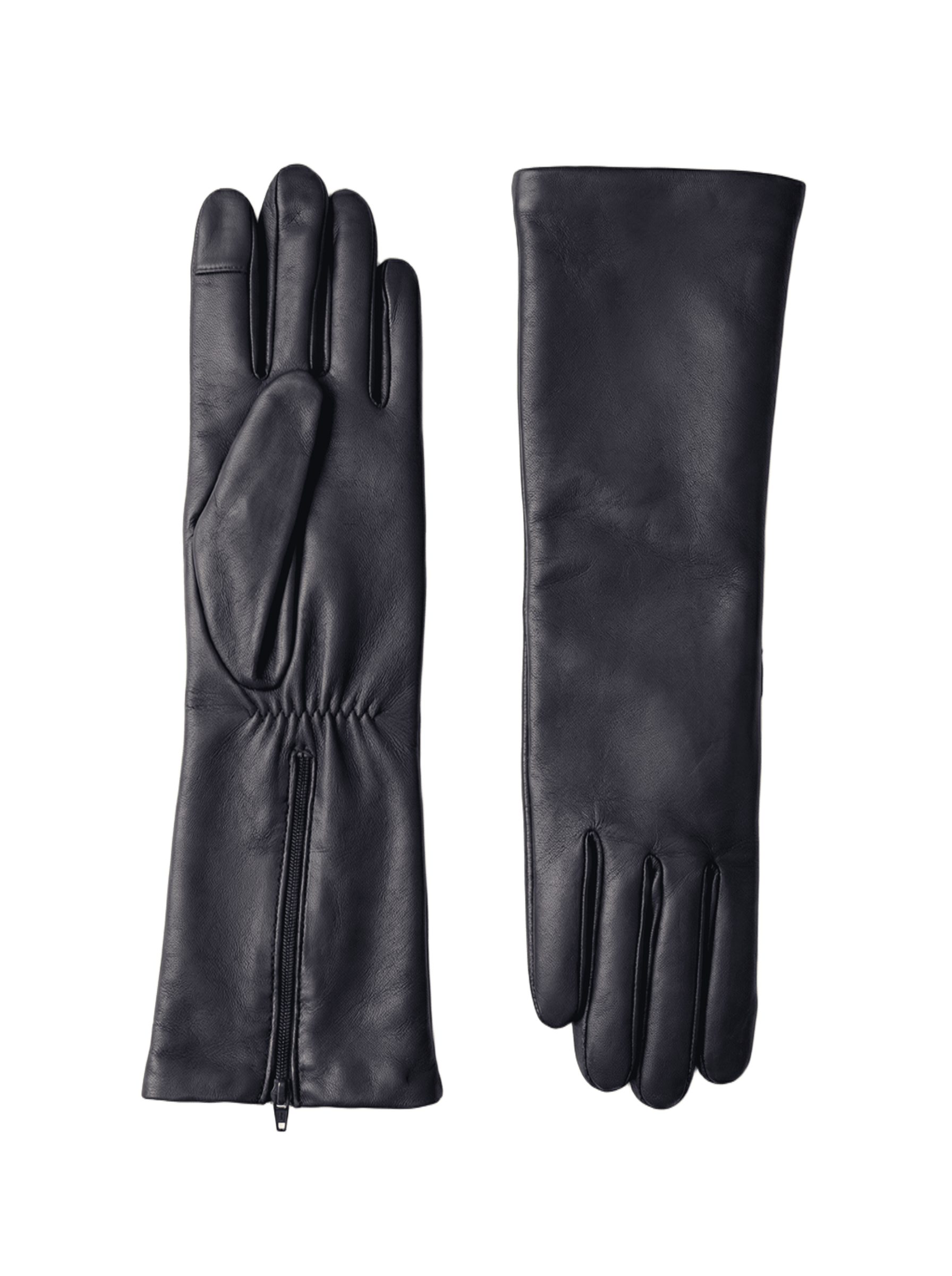 Gants Longs Edna Femme Cuir Doublés Cachemire | Agnelle