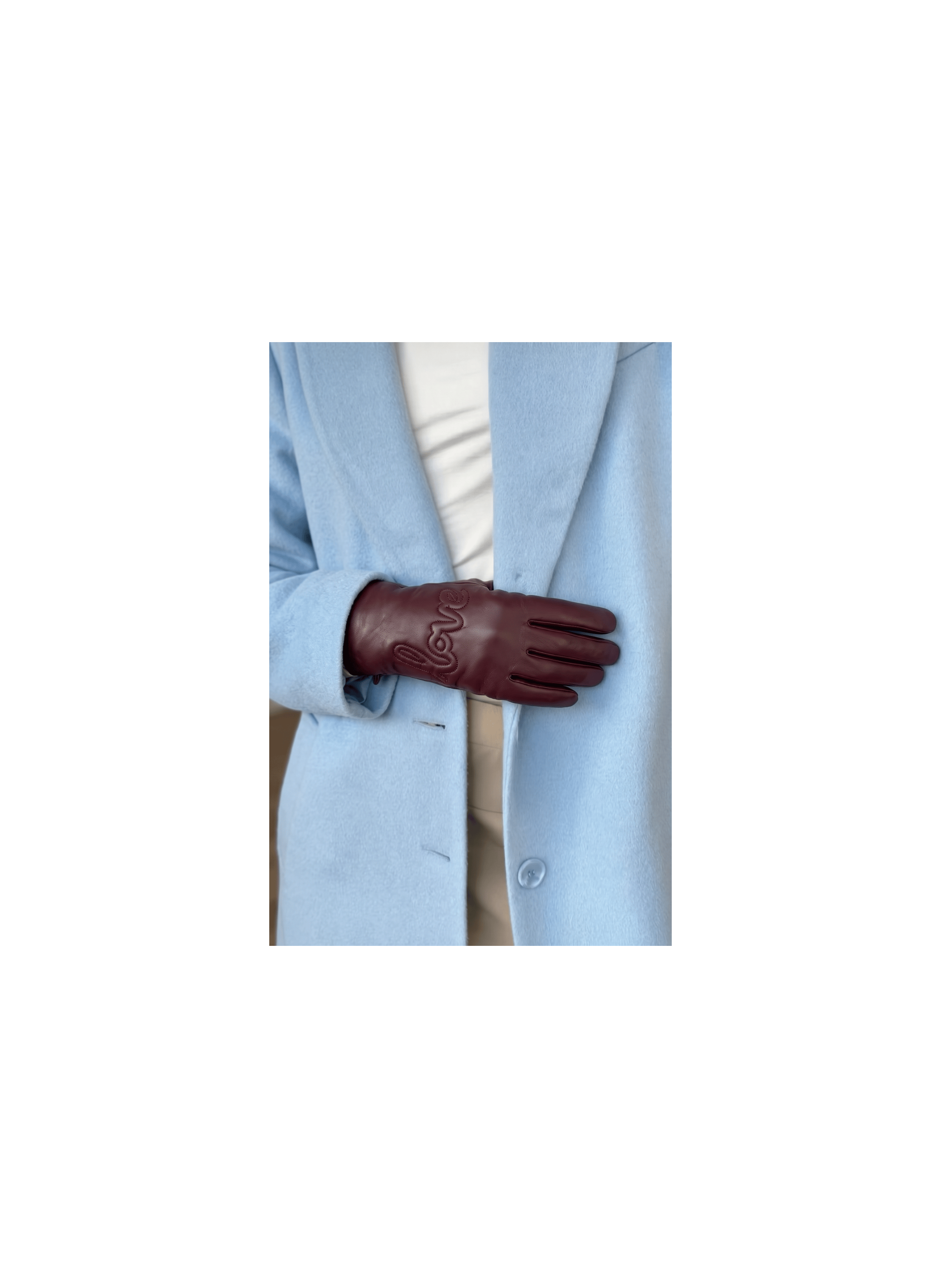 Gants Love Paris Cuir d’Agneau Doublés Alpaga | Agnelle