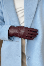 Gants Love Paris Cuir d’Agneau Doublés Alpaga | Agnelle
